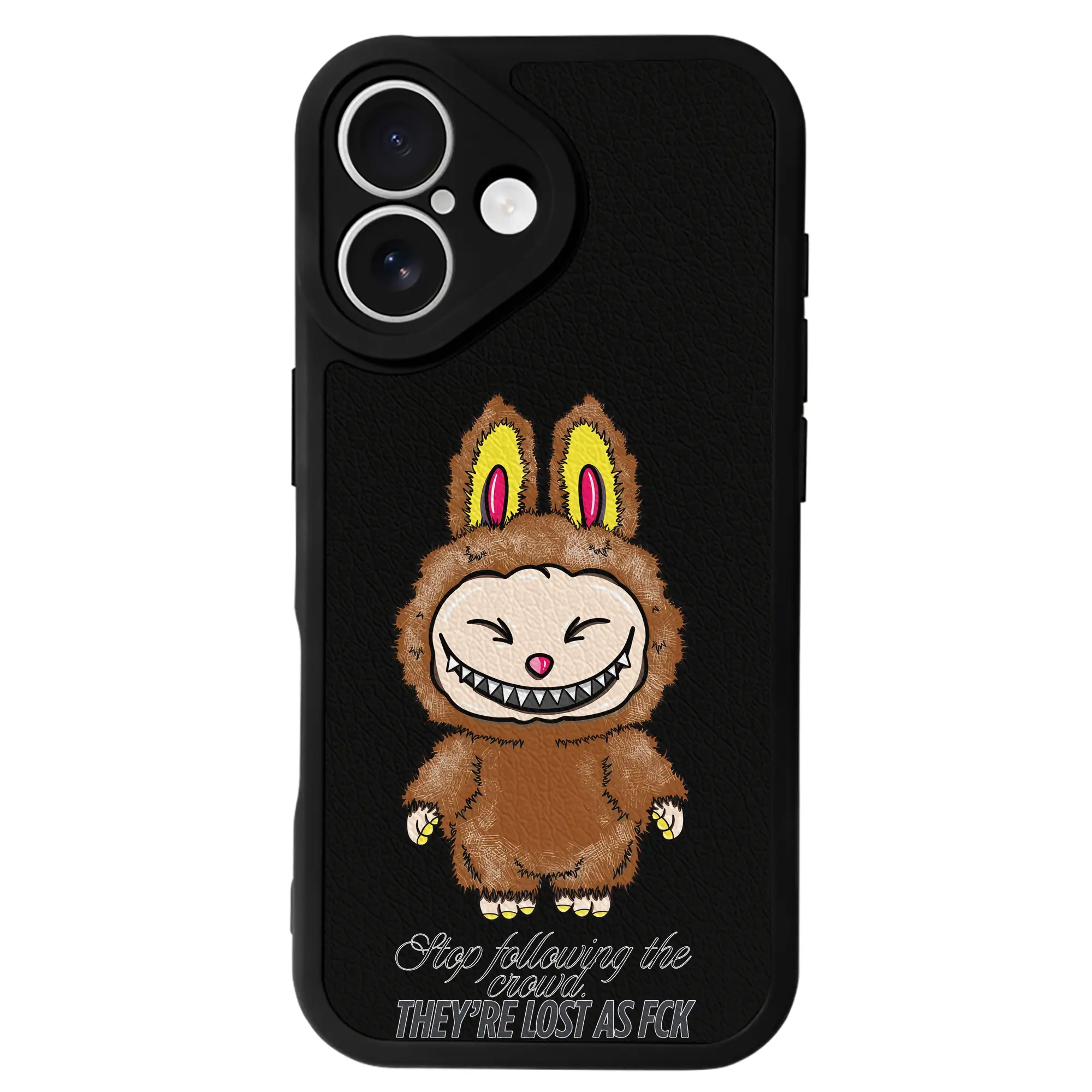 ラブブ グッズ ラブブ - IPhone 16シリーズ対応 ・ シリコンスマホケース ・ レザー調 ・ 高精度フィット ・ 耐衝撃 ・ ワイヤレス充電対応 ・ 精密カット